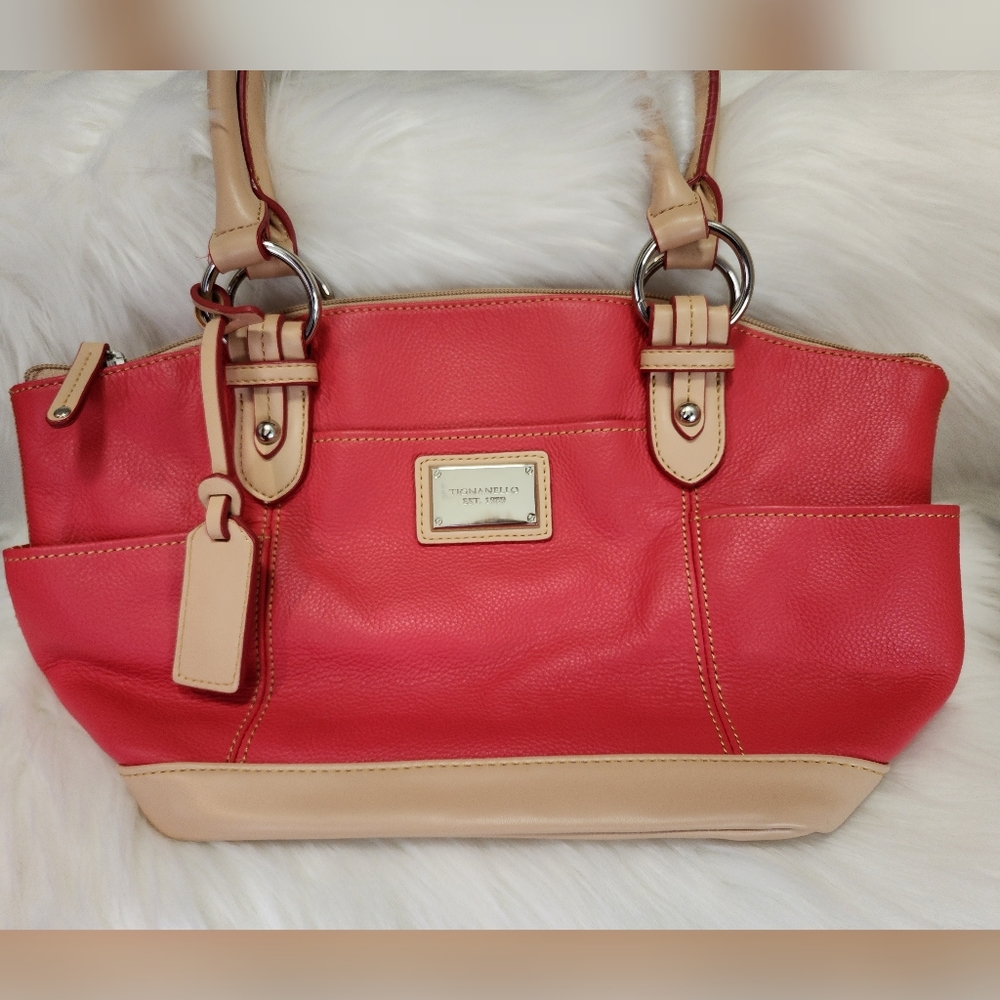 Tignanello- Pink and Tan purse